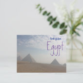 Groeten van Egypte Piramides Reis Postkaart (Staand voorkant)