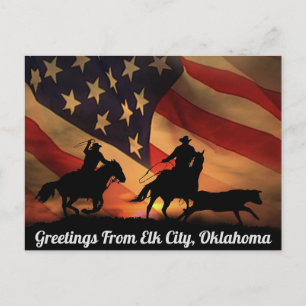 Groeten van Elk City, Briefkaart Oklahoma