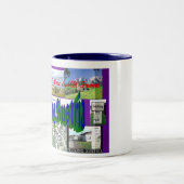 Groeten van F*cking, Oostenrijk Tweekleurige Koffiemok (Center)