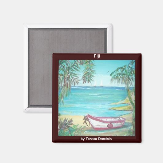 Groeten van Fiji Magnet (Voorkant / Achterkant)