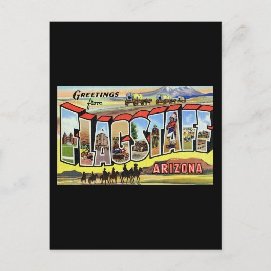 Groeten van Flagstaff Arizona Briefkaart (Voorkant)