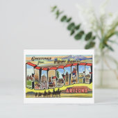 groeten van Flagstaff, Arizona Briefkaart (Staand voorkant)