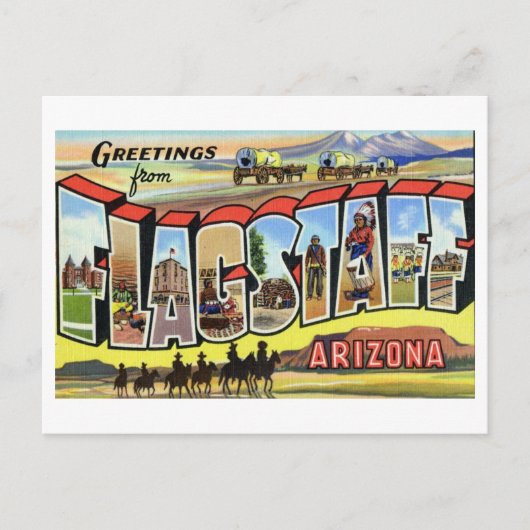 groeten van Flagstaff, Arizona Briefkaart (Voorkant)