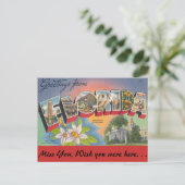 Groeten van FLORIDA Briefkaart (Staand voorkant)