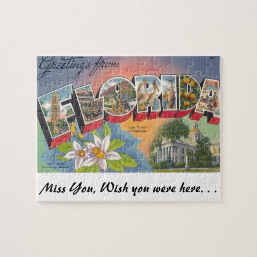 Groeten van FLORIDA Legpuzzel (Horizontaal)