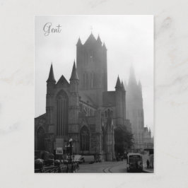Groeten van Foggy Gent Briefkaart