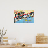 groeten van Fort Lauderdale Florida Pos Poster (Keuken)