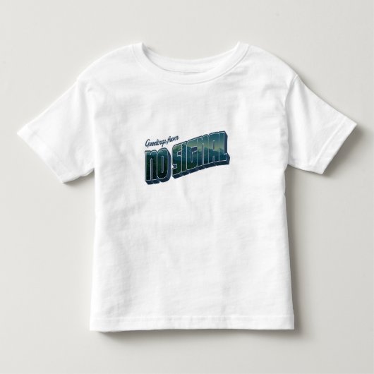 Groeten van Geen Signaal Kinder Shirts (Voorkant)
