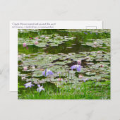 Groeten van Giverny. Briefkaart (Voorkant / Achterkant)