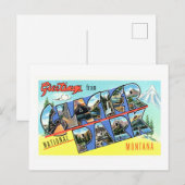 groeten van Glacier National Park Briefkaart (Voorkant / Achterkant)