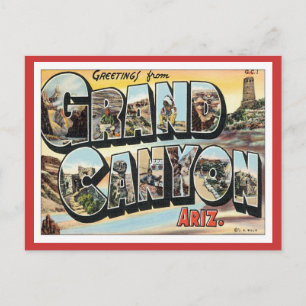 Groeten van Grand Canyon Arizona Briefkaart