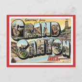 Groeten van Grand Canyon Arizona Briefkaart (Voorkant)