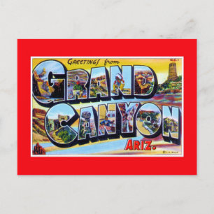  groeten van Grand Canyon Arizona Briefkaart