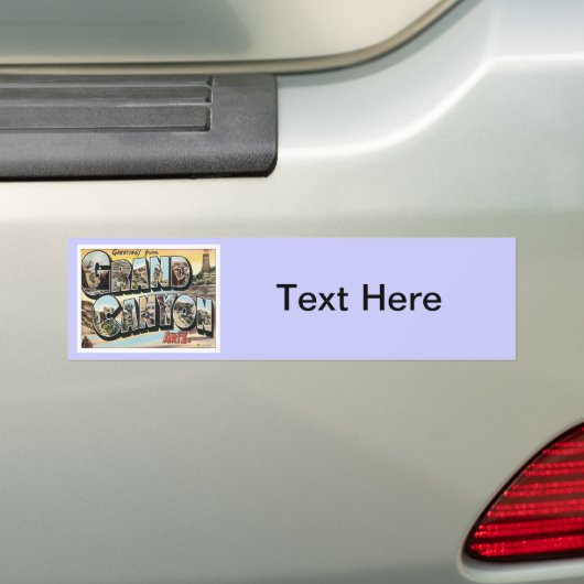 Groeten van Grand Canyon Arizona Bumpersticker (Op auto)