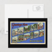 Groeten van Grand Rapids Michigan Briefkaart (Voorkant / Achterkant)