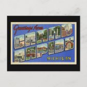 Groeten van Grand Rapids Michigan Briefkaart (Voorkant)