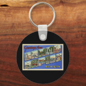 Groeten van Grand Rapids Michigan Sleutelhanger (Voorkant)