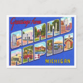 Groeten van Grand Rapids, Michigan Travel Briefkaart (Voorkant)