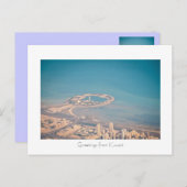 Groeten van Groen eiland, Koeweit Briefkaart (Voorkant / Achterkant)