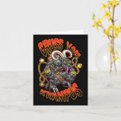Groeten van Gruss van Krampus Kerstfeest Kaart (Gele Bloem)