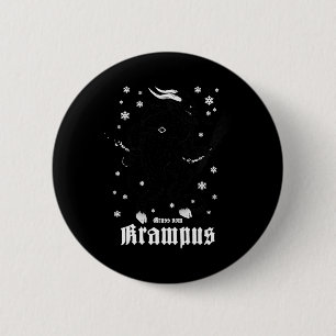 Groeten van Gruss van Krampus Kerstfeest Ronde Button 5,7 Cm