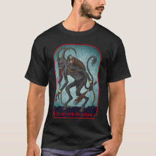Groeten van Gruss Vom Krampus Kerst Festiviteit T-shirt
