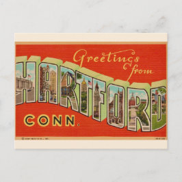 Groeten van Hartford Ansichtkaart Briefkaart