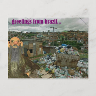 groeten van het braziliaanse afbeelding briefkaart