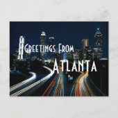 groeten van het briefkaart Atlanta georgia (Voorkant)