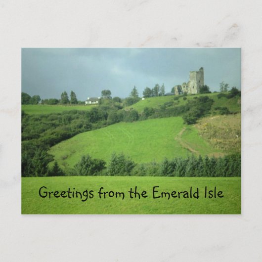 Groeten van het briefkaart Emerald Isle (Voorkant)