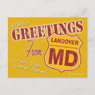 Groeten van het Briefkaart Landover Maryland