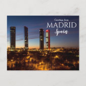 Groeten van het Briefkaart Madrid Spanje (Voorkant)