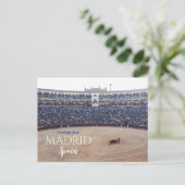 Groeten van het Briefkaart Madrid Spanje (Staand voorkant)