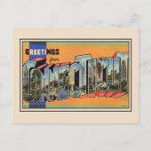 Groeten van het  Briefkaart van Connecticut (Voorkant)