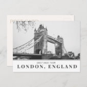 Groeten van het Briefkaart van de Brug van de Towe (Voorkant / Achterkant)