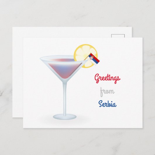 Groeten van het Briefkaart van de Vakantie van de (Voorkant / Achterkant)