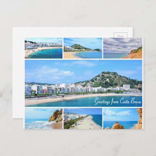 Groeten van het briefkaart van feestdagen (Voorkant / Achterkant)