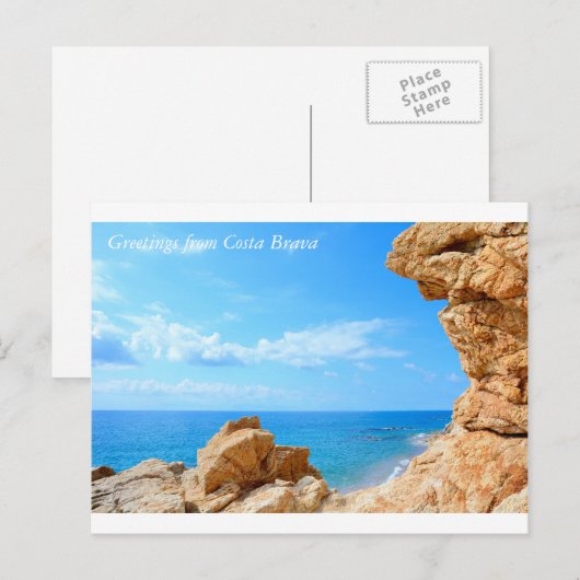 Groeten van het briefkaart van feestdagen (Voorkant / Achterkant)