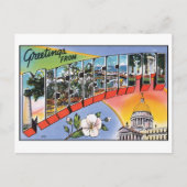 Groeten van het  Briefkaart van Mississippi (Voorkant)