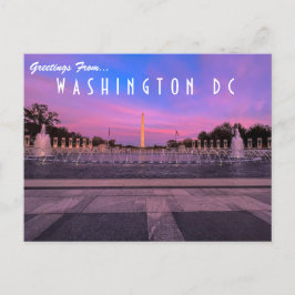 Groeten van het Briefkaart van Washington DC