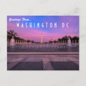 Groeten van het Briefkaart van Washington DC (Voorkant)