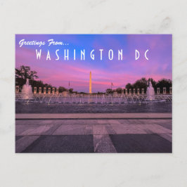Groeten van het Briefkaart van Washington DC