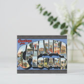 Groeten van het eiland Catalina, Vintage Briefkaart (Staand voorkant)