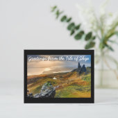 Groeten van het eiland Skye Briefkaart (Staand voorkant)