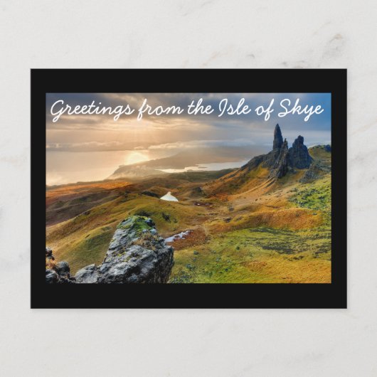 Groeten van het eiland Skye Briefkaart (Voorkant)