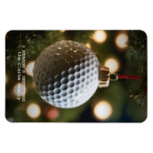 Groeten van het golfseizoen Kerstmis Magneet (Horizontaal)