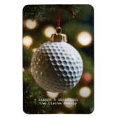 Groeten van het golfseizoen Kerstmis Magneet (Verticaal)