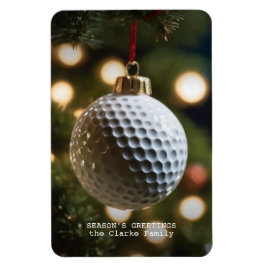 Groeten van het golfseizoen Kerstmis Magneet