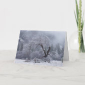 Groeten van het Hotel Ahwahnee Feestdagen Kaart (Achterkant)