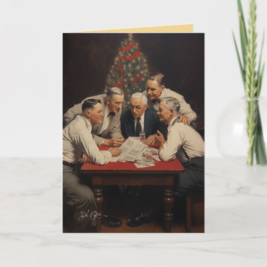 Groeten van het ingewikkelde seizoen van Business  Feestdagen Kaart (Voorkant)